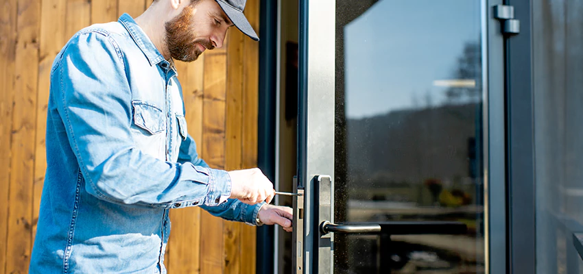 Frameless Glass Storefront Door Locks Replacement in Rocklin, CA